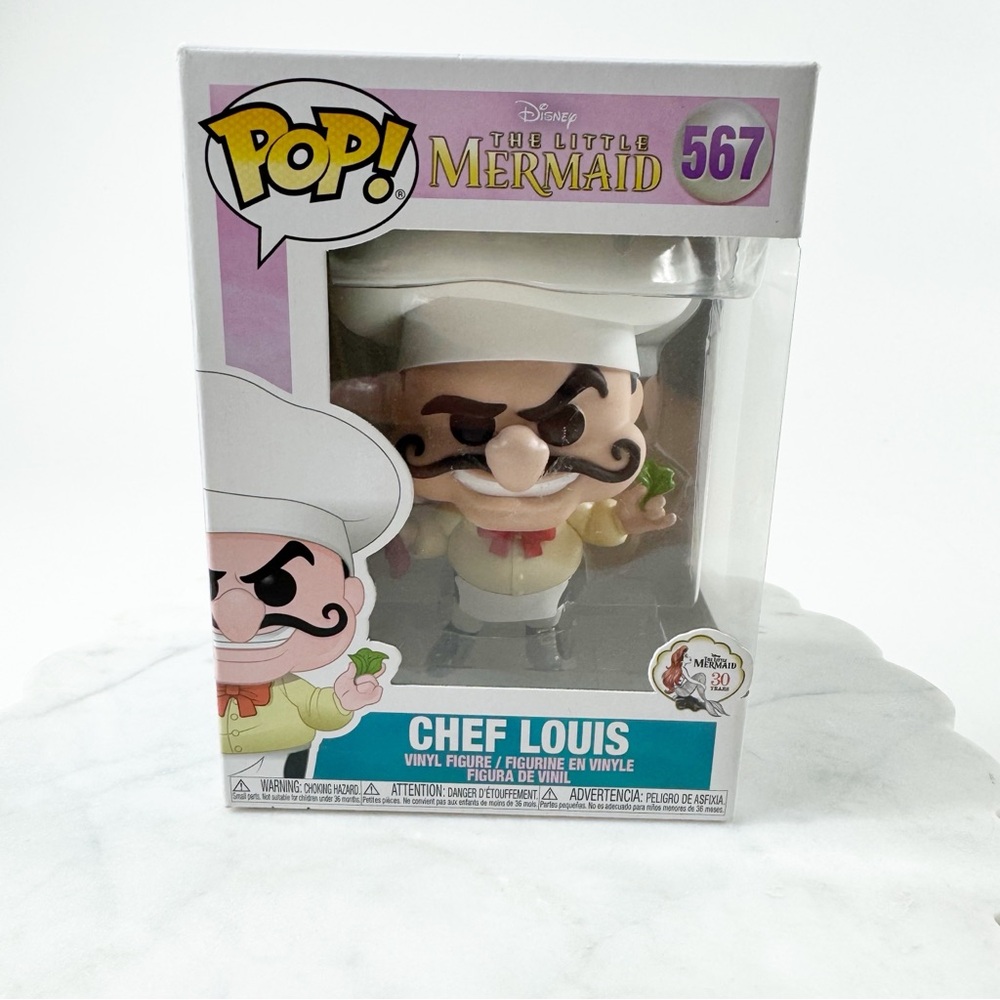 🥈 567. Funko Pop! Disney The Little Mermaid Chef Louis #567 Vinyl Figure